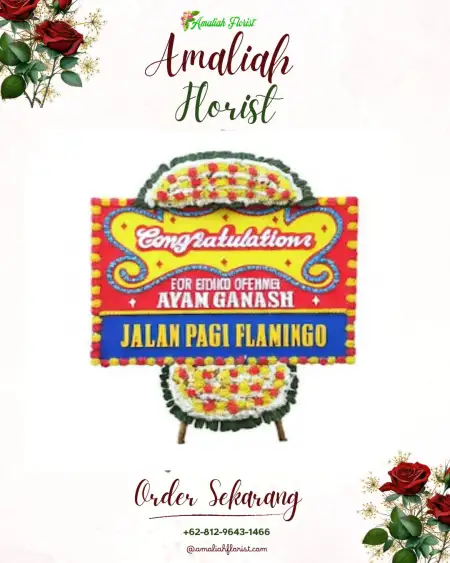 Sewa Papan Bunga Conto